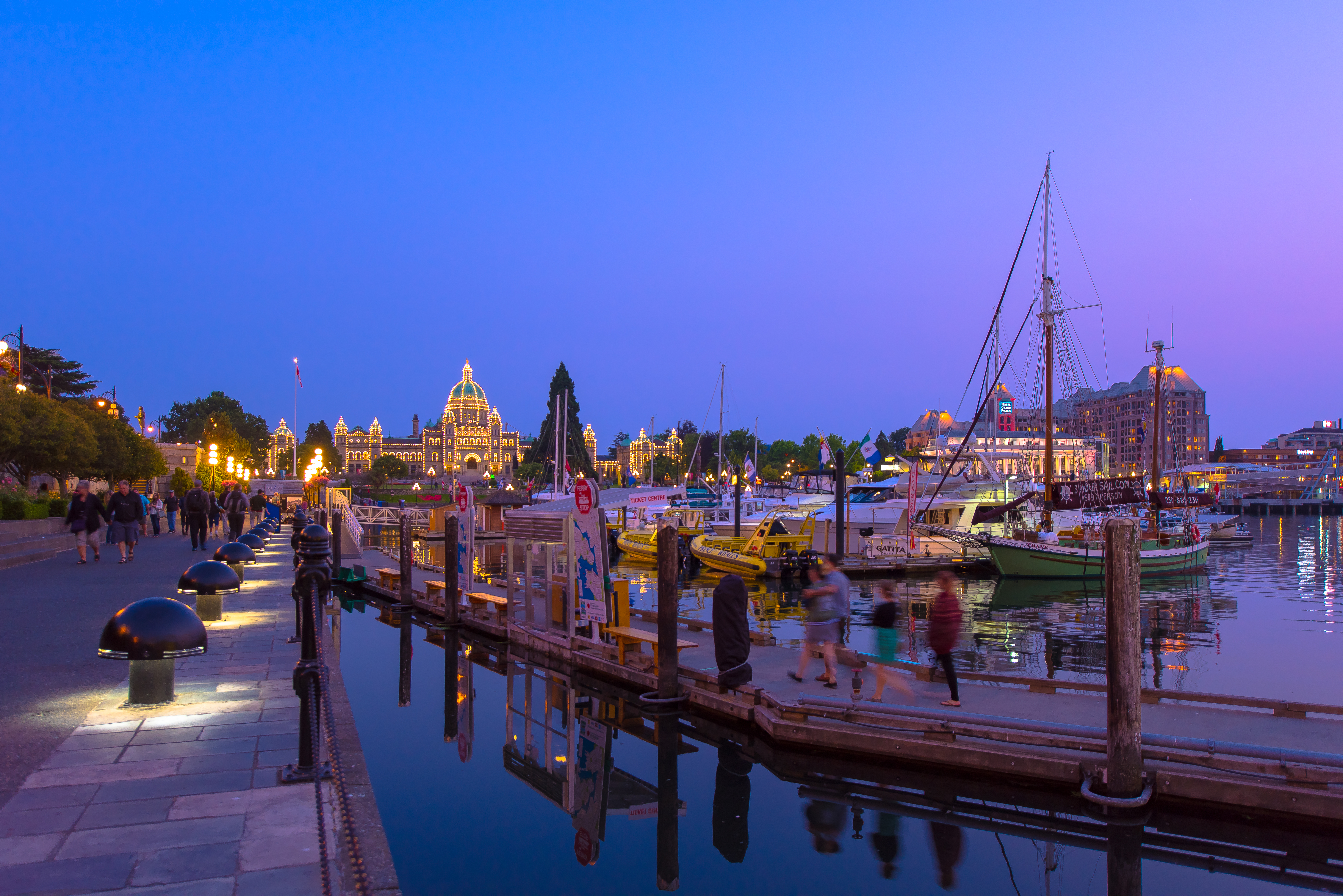 Victoria Inner Harbour at Dusk