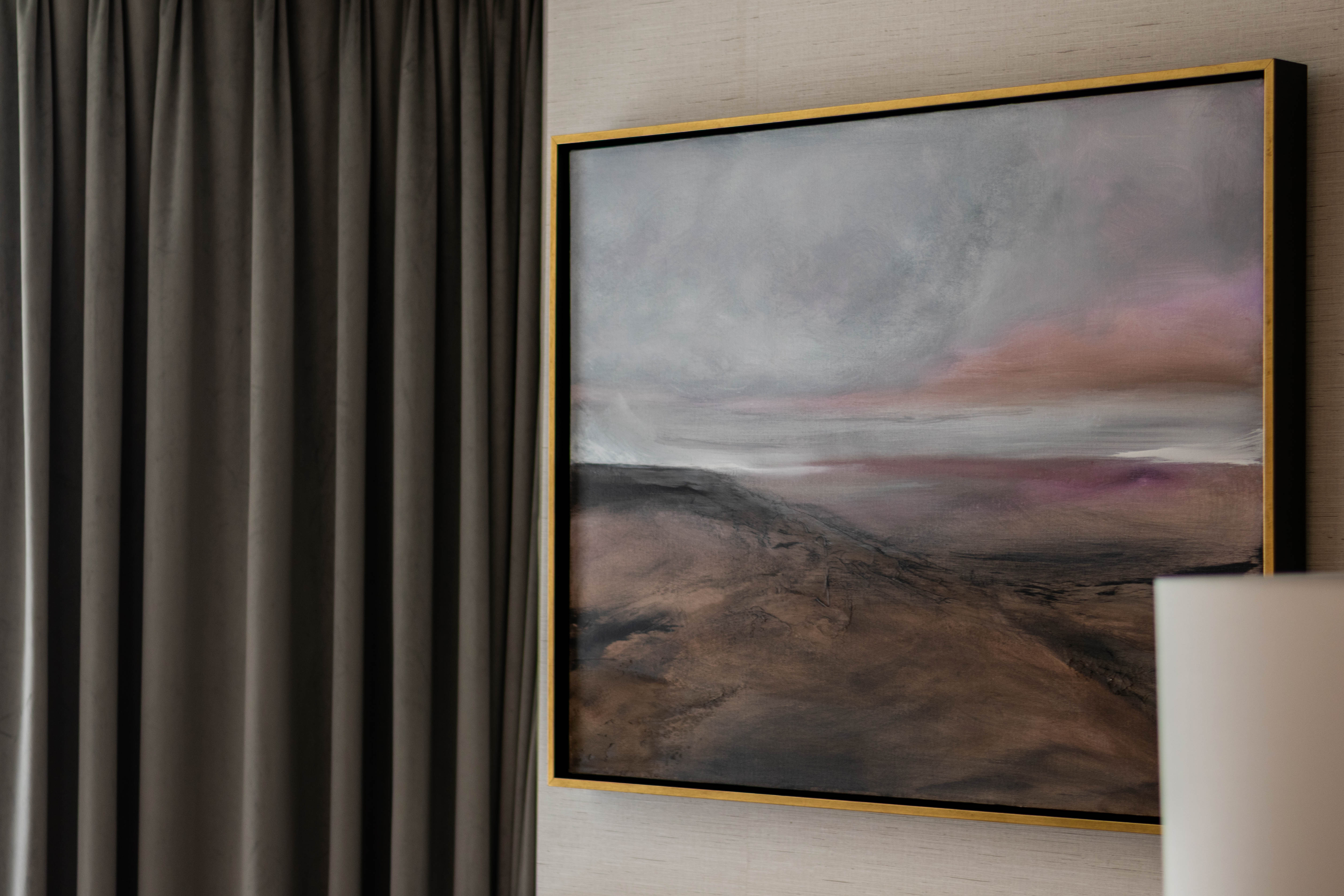 A closeup of one of Victoria artist Donna Anderson&rsquo;s original works at Magnolia Hotel  Spa