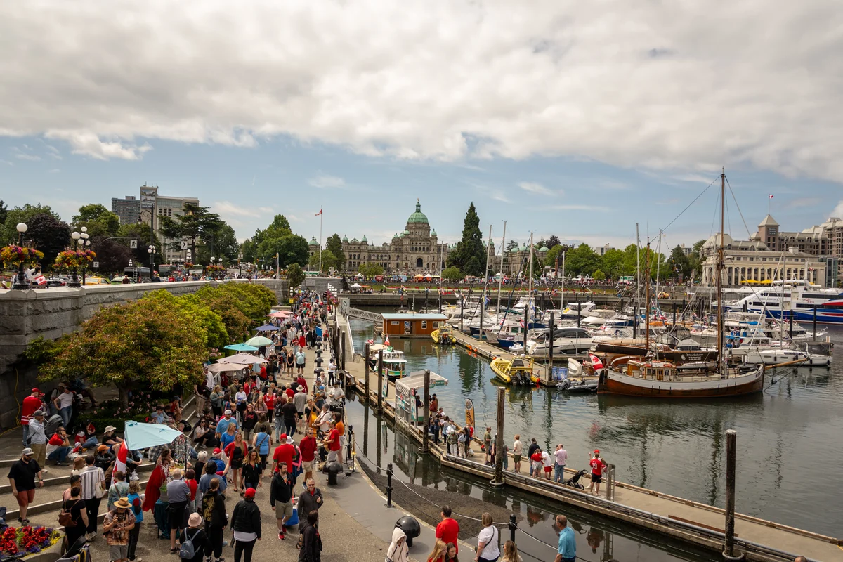 Victoria's Inner Harbour in the summer