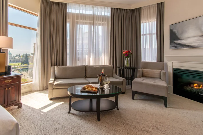 Seating area in Signature Diamond room at Magnolia Hotel & Spa