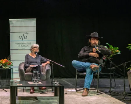 Authors on a panel for Victoria Festival of Authors 